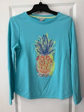 Tommy Bahama Sweatshirt. Womens Size XS. Blue with Pineapple.